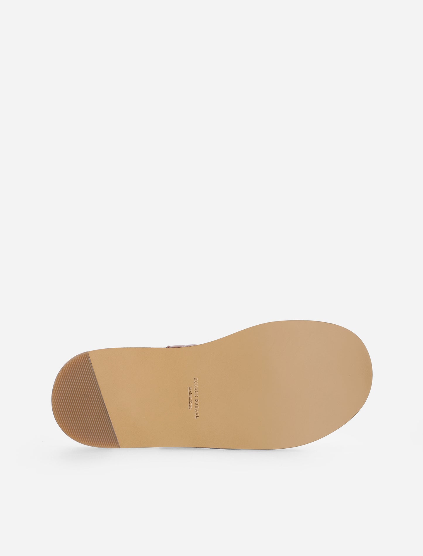 HH Croc Embossed Sandals in Tan