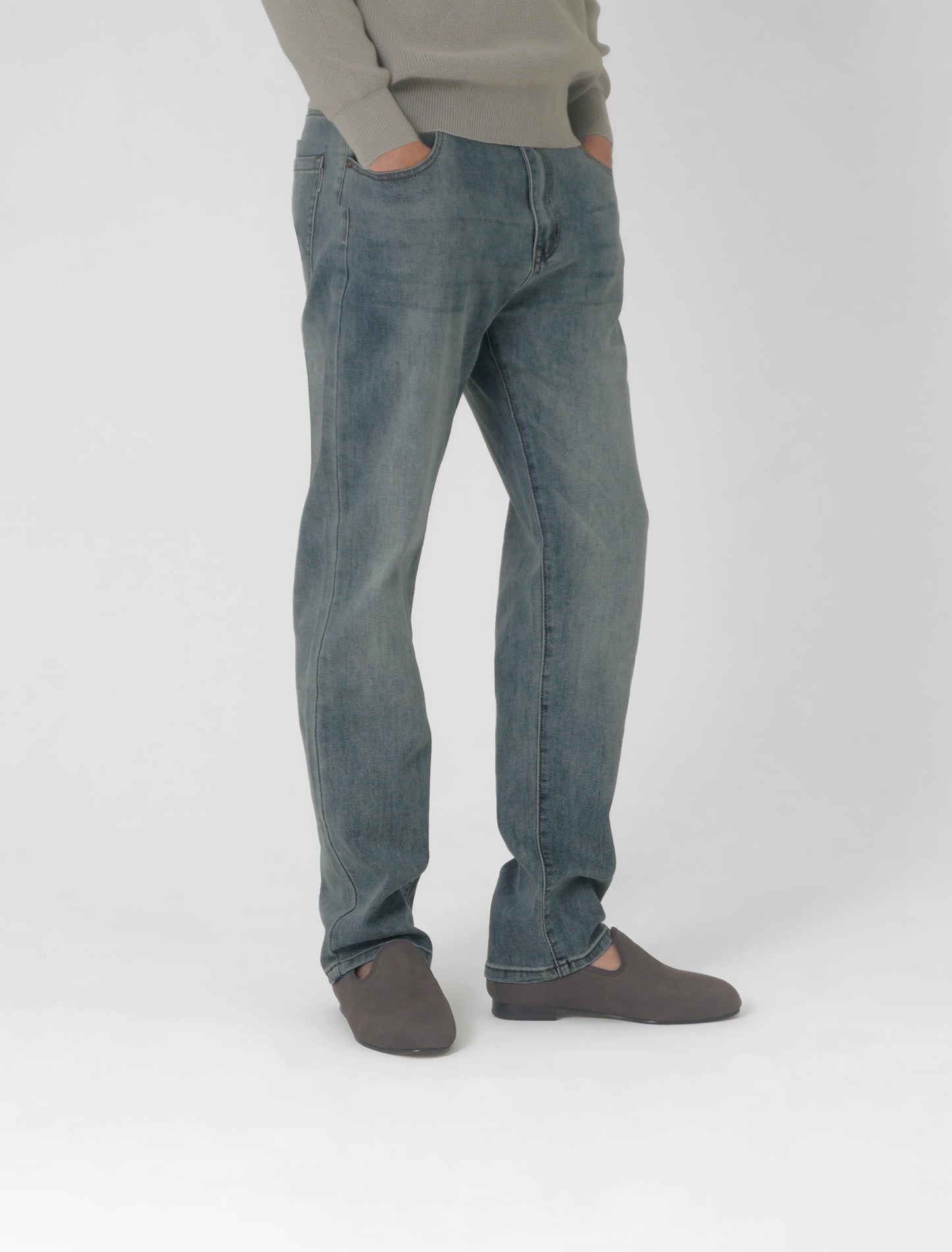 Tae Winter Loafers in Gray