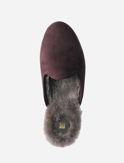 Ryn Winter Slippers in Burgundy