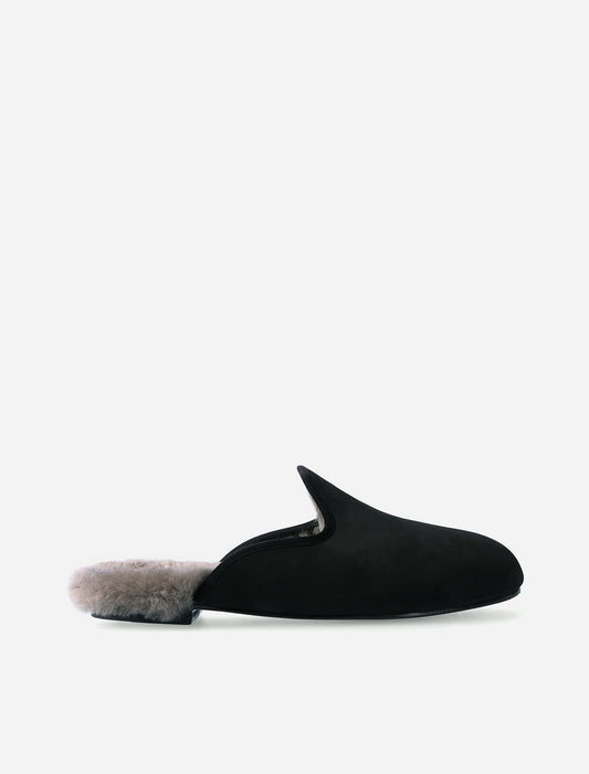 Ryn Winter Slippers in Black