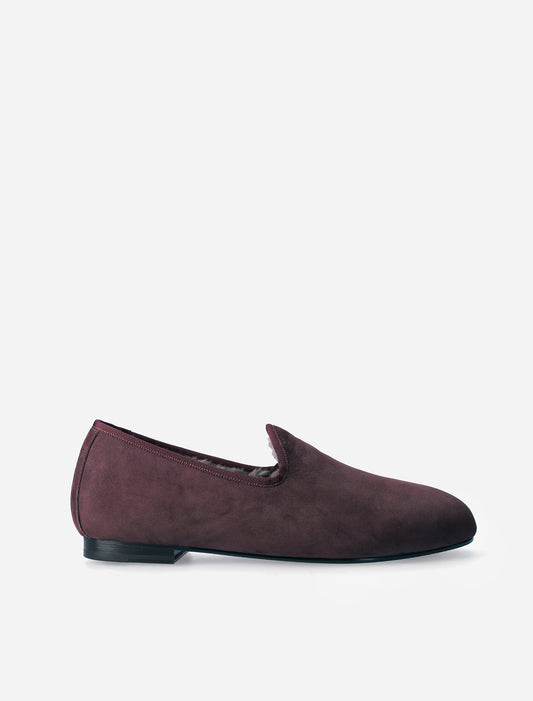 Tae Winter Loafers in Burgundy