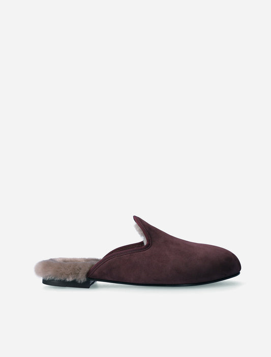 Ryn Winter Slippers in Burgundy