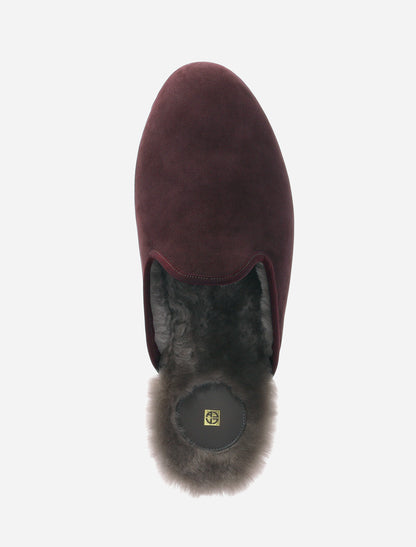 Ryn Winter Slippers in Burgundy